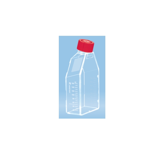 TC Flask T-75 Vent.Cap Red